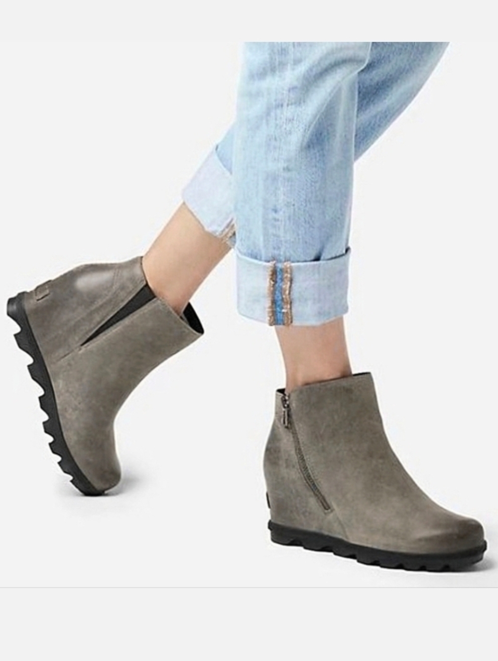 SOREL Joan Of Arctic Wedge II Zip Ankle Booties US 10
